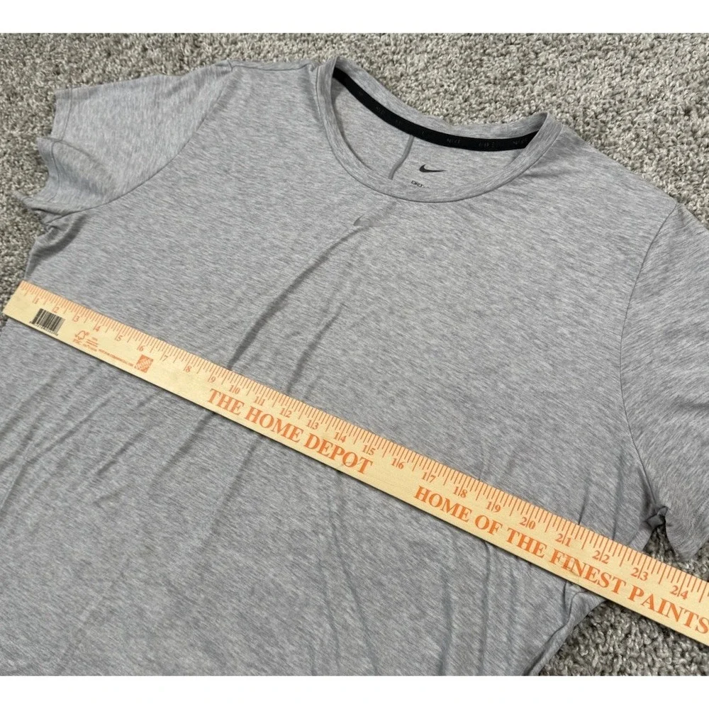 Nike Dri Fit Womens T-Shirts - Lot Of 2 -‎ ECNL Mom And Solid Gray Swoosh L / XL - Picture 12 of 13
